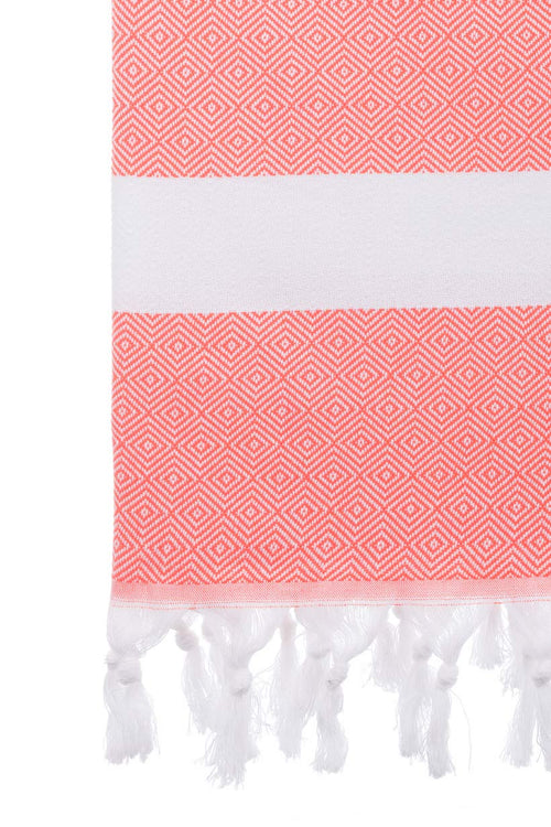 Diamond Coral Turkish Towel