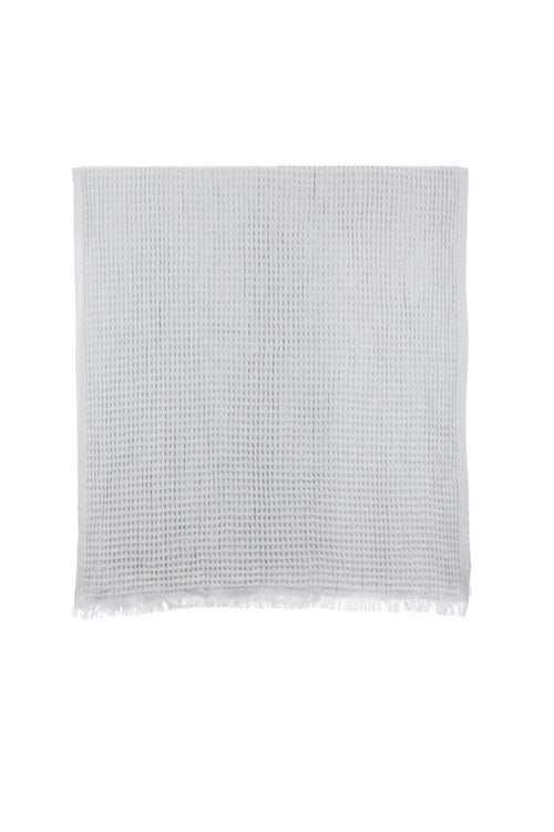 Waffle Pearl Grey Turkish Towel